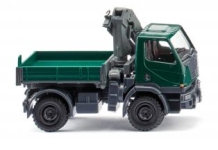 Wiking 036903 - H0 - Unimog U 20 mit Ladekran - moosgrün